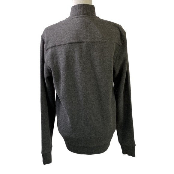 Land's End Button Front Sweater Cardigan Jacket Heavy Stretch Jersey Knit Cotton - Picture 3 of 16